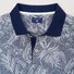 Gant Leaf Print Piqué Polo Poloshirt Dark Evening Blue