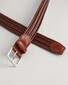 Gant Leather Elastic Braided Belt Weathered Brown