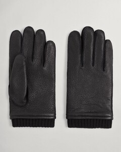 Gant Leather Gloves Handschoenen Zwart