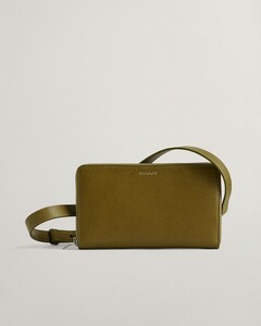 Gant Leather Wallet Bag Warm Surplus Green