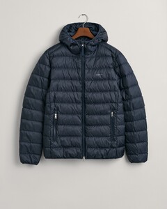 Gant Light Down Hood Jacket Avond Blauw