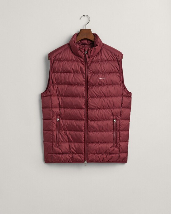 Gant Light Down Vest Body-Warmer Wijnrood