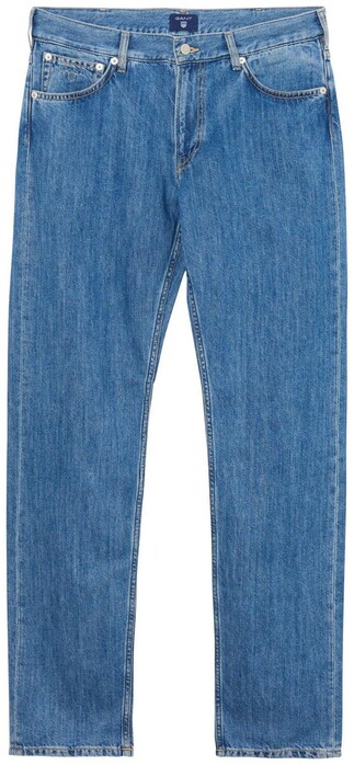 Gant Light Indigo Jeans Midden Blauw