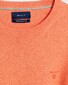 Gant Lightweight Cotton Round-Neck Pullover Orange Melange