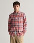 Gant Linen Madras Check Button Down Shirt Peachy Pink