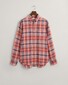 Gant Linen Madras Check Button Down Shirt Peachy Pink