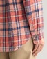 Gant Linen Madras Check Button Down Shirt Peachy Pink