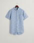 Gant Linen Mini Houndstooth Button Down Shirt Rich Blue