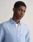 Gant Linen Mini Houndstooth Button Down Shirt Rich Blue