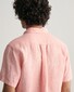 Gant Linen Short Sleeve Button Down Shirt Peachy Pink