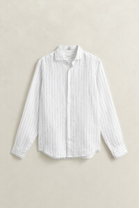 Gant Linen Striped Shirt White