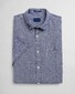 Gant Linnen Button Down Short Sleeve Overhemd Persian Blue