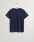 Gant Linnen Short Sleeve Round Neck T-Shirt Avond Blauw