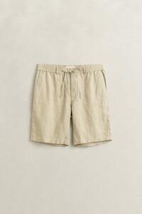 Gant Linnen Solid Color Drawstring Bermuda Oat Beige