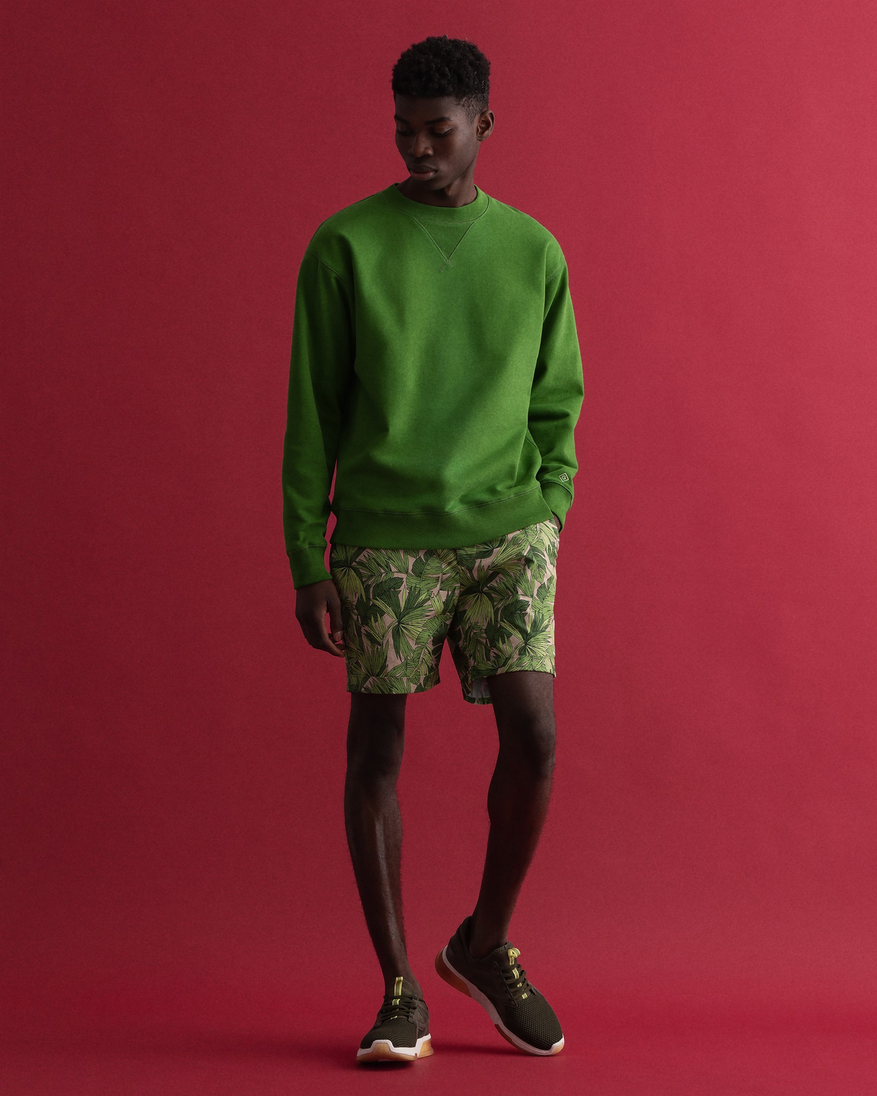 Gant Locker Loop C-Neck Sweat Trui in kleur Licht Groen | Jan Rozing ...