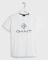 Gant Logo Diamond T-Shirt Eggshell