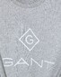 Gant Logo Diamond T-Shirt Grijs Melange