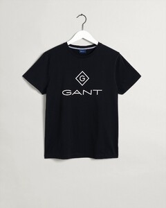 Gant Logo Diamond T-Shirt T-Shirt Zwart
