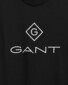 Gant Logo Diamond T-Shirt Zwart