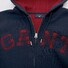 Gant Logo Full Zip Hoodie Vest Avond Blauw