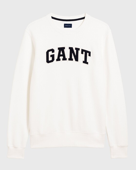 Gant Logo Sweatshirt Pullover Eggshell