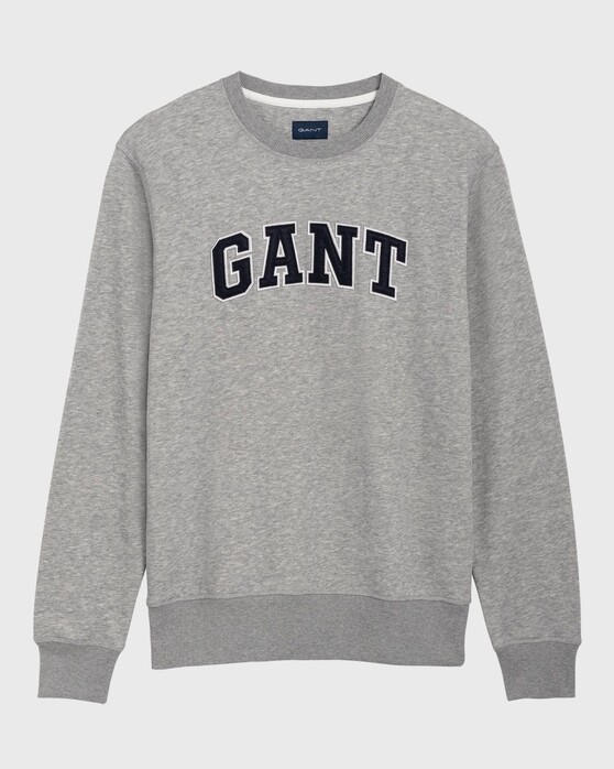 Gant Logo Sweatshirt Pullover Grey Melange