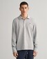 Gant Long Sleeve Piqué Uni Fine Shield Embroidery Polo Grijs Melange