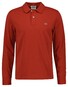 Gant Long Sleeve Piqué Uni Fine Shield Embroidery Polo Iron Red