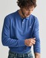 Gant Long Sleeve Piqué Uni Fine Shield Embroidery Polo Vintage Blue