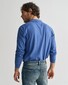 Gant Long Sleeve Piqué Uni Fine Shield Embroidery Polo Vintage Blue