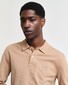 Gant Long Sleeve Piqué Uni Fine Shield Embroidery Polo Warm Khaki