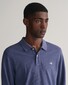Gant Long Sleeve Piqué Uni Fine Shield Embroidery Poloshirt Dark Jeansblue Melange