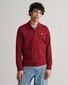 Gant Long Sleeve Piqué Uni Fine Shield Embroidery Poloshirt Plumped Red