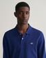 Gant Long Sleeve Piqué Uni Fine Shield Embroidery Poloshirt Rich Navy