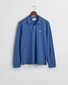 Gant Long Sleeve Piqué Uni Fine Shield Embroidery Poloshirt Vintage Blue