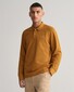Gant Long Sleeve Piqué Uni Fine Shield Embroidery Poloshirt Warm Brown