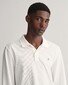 Gant Long Sleeve Piqué Uni Fine Shield Embroidery Poloshirt White
