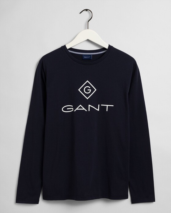 Gant Long Sleeve T-Shirt Evening Blue