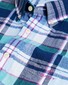 Gant Madras Colorful Check Short Sleeve Overhemd Persian Blue