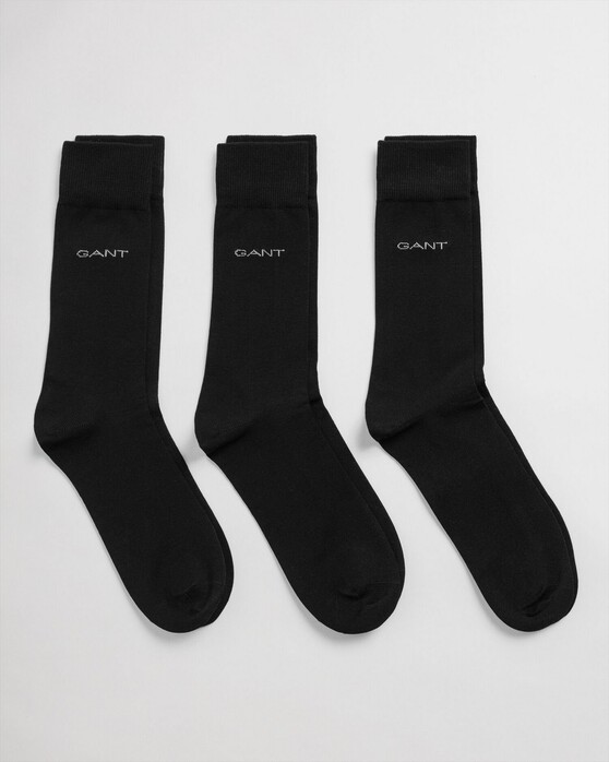 Gant Mercerized Cotton Blend Socks 3Pack Black