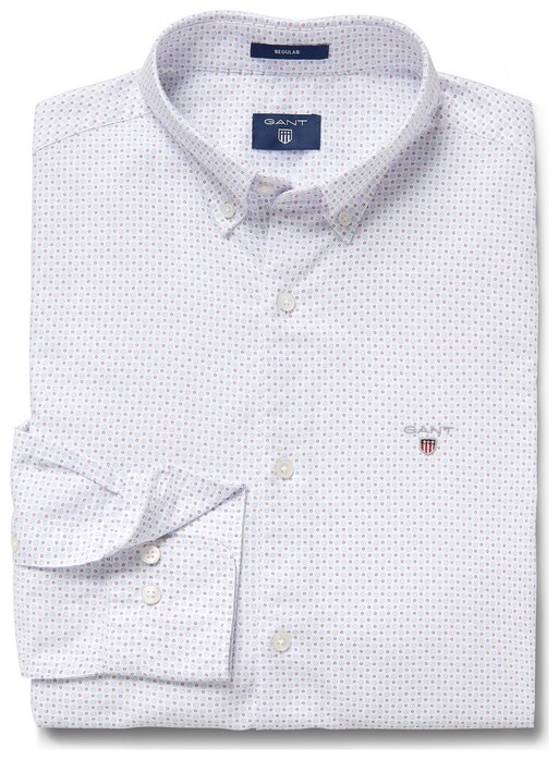 Gant Micro Circle Print Shirt White