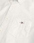 Gant Micro Dot Poplin Button Down Short Sleeve Overhemd Wit