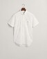 Gant Micro Dot Poplin Button Down Short Sleeve Shirt White