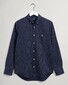Gant Micro Paisley Oxford Shirt Evening Blue