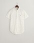 Gant Micro Pattern Poplin Short Sleeve Shirt Eggshell