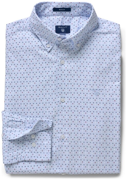 Gant Micro Print Shirt Hamptons Blue