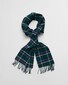 Gant Multi Check Wool Scarf Deep Forest