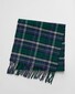 Gant Multi Check Wool Scarf Deep Forest