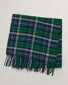 Gant Multi Check Wool Scarf Sjaal Forest Green