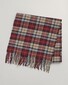 Gant Multi Check Wool Scarf Sjaal Plumped Red